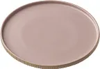 image of Playground 701127191000583 Nara Rose Stoneware Plate 8.25" Dia x 1" Rim Round Edge Oven Safe - 6/Case