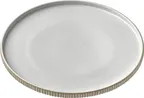 image of Playground 701127791000582 China Plate – 10‑5/8" Round Stoneware, Flat Rim, Microwave Safe - 6/Case