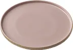 image of Playground 701127791000583 China Plate, 10-5/8" Round Wide Flat Rim Rose Color - 6/Case