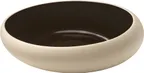 image of Playground 701181791001372 - 6-3/4" Round Coupe Rim Stoneware Plate, Eco‑Gres® Black 1-3/4" - 6/Case