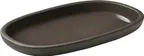 image of Playground 701201991000761 Oval Platter 7½" Dia x 6⅜" H Coupe Rim Taupe Ceramic - 6/Case