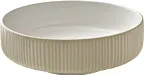 image of Playground 701316691000582 - 24 oz Stoneware Bowl, 6¼" Dia x 2½" H, White Ceramic, Oven Safe - 6/Case