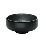 image of Playground 701350891021090 Sauce Dish, 4.1 Oz 3‑1/8" Dia x 2" H Black Stoneware, Safe - 12/Case