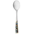 image of Reserve by Libbey 702007 Demitasse Spoon, 5.5" Micro-Burnt Handle, 18/8 Stainless Steel - 12/Case