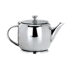 image of Libbey 73059 Teapot – 22 oz (0.66 qt) Stainless Steel Silver Finish, Handle with Hinged Lid - 1/Case