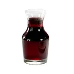 image of Libbey 735 Carafe – 6½‑oz Rim‑Full Glass, 4‑12 oz, 4¾" H x 2½" D, Safedge Rim Guarantee - 36/Case