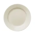 image of Libbey 740-901-009 China Plate 8¾" Dia, 1⅛" H, Round Rolled Edge, Cream White Porcelain - 24/Case