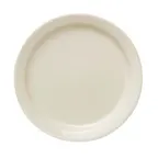 image of Libbey 740-901-090 China Plate, 9" Diameter Round Porcelain, Cream White Narrow Rim - 24/Case