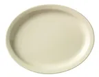 image of Libbey 740-901-134 Oval Platter, 13.25" L x 11" W x 1.25" H, White Porcelain, Narrow Rim - 6/Case
