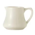 image of Libbey 740-901-412 Creamer Pitcher, 4.5 Oz 0.14 Qt Porcelain White, 3‑3/4" Dia x 2‑7/8" H - 36/Case