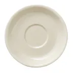 image of Libbey 740-901-416 China Saucer – 4¼" Dia, ¾" High, Rolled Edge, Cream White Porcelain - 36/Case