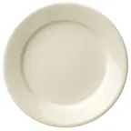 image of Libbey 740-901-614 Plate – 6¼" Round Rolled Edge Cream White Porcelain - 36/Case