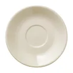 image of Libbey 740-901-678 - Porcelain Saucer, 6-3/4" Dia x 1-1/8" H, Cream White Edge - 36/Case