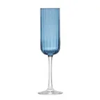 image of Libbey 7403/AK1K2K - Sapphire Flute Cocktail Glass, 7.5 oz, Stem Base, Glass, 9¼" H x 2⅛" T x 2¾" D - 12/Case