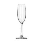 image of Libbey 7500 - 8 oz Flute Glass, Tempered, Stem Base, 9¼" H, 3¼" D, Vina™ Finish - 12/Case
