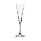 image of Libbey 7552 Trumpet Flute Wine Glass, 6.5 oz Tempered, Finedge® & Safedge® Rim, Glass - 12/Case
