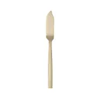 image of Libbey 763053 Butter Spreader, 5‑1/4" Gold Finish, 18/0 Stainless Steel, 5‑6" - 36/Case