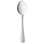 image of Libbey 794002 Dessert Spoon – 7‑1/8" Hammered Mirror Finish Handle, 18/0 Stainless Steel - 36/Case