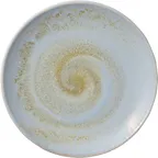 image of Heart & Soul 801122141000100 - Round Coupe Rim Porcelain Plate 8.27" Breeze Finish - 6/Case