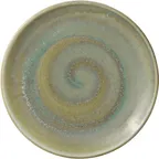 image of Heart & Soul 801122141000104 Round Porcelain Plate, 8.27" x 8.27" Coupe Rim, Thyme Color - 6/Case