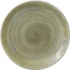 image of Heart & Soul 801122741000104 Plate – 10.55" Round Coupe Porcelain Thyme, 10.55" x 1.14" – 6/Case