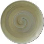 image of Heart & Soul 801123041000104 Round Coupe Porcelain Plate, 11.85" Diameter, Thyme Finish - 6/Case