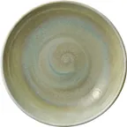 image of Heart & Soul 801132341000104 China Plate, 9.13" Round Deep Coupe Porcelain, Thyme Finish - 6/Case