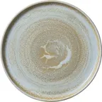 image of Heart & Soul 801182741000100 Round Porcelain Plate, 10.5" x 10.5" Flat Edge, Breeze Finish - 6/Case