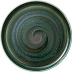 image of Heart & Soul 801182741000103 Round Porcelain Dinner Plate, Avocado, 10.5" x 10.5", Flat Edge - 6/Case