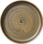 image of Heart & Soul 801192441000102 China Platter, 9.5" x 9.5" Deep Rim Porcelain, Cumin Color - 6/Case