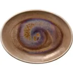 image of Heart & Soul 801222541000101 Porcelain Platter, 10" L x 7.5" W x 1.02" H, Rim, Oyster - 6/Case