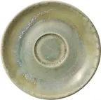 image of Heart & Soul 801690841000104 Porcelain Round Saucer Thyme 4.5" x 4.5" x 0.47" - 6/Case