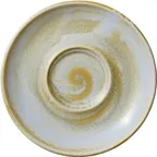 image of Heart & Soul 801693441000100 Round Porcelain Saucer 6.1" Diameter Breeze Finish, 6.0"-6.49" - 6/Case