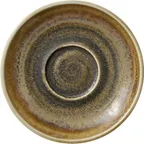 image of Heart & Soul 801693441000102 Round Porcelain Saucer, Cumin, 6.1" Diameter x 0.87" Height - 6/Case