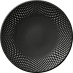 image of Libbey 802121741000204 - 6-3/4" Coupe China Plate, Coal, Microwave/Oven Safe - 6/Case
