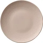 image of Libbey 802122841000202 - 11" Round Coupe Plate, Blush Pine China, Dishwasher Safe - 6/Case