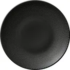 image of Libbey 802122841000204 - 11" Round Coupe Rim China Plate, Coal Finish, Microwave Oven Safe - 6/Case