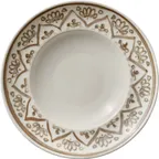 image of Libbey 803012741000402 China Plate, 10-7/8" Dia x 1/2" H, Deep Coupe, 13.5 oz, China, Sienna - 6/Case
