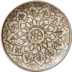 image of Libbey 803121541000402 - 5-7/8" Round Coupe Rim China Plate, Sienna, Microwave Safe - 6/Case