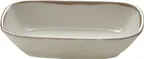 image of Libbey 803581541000403 Rectangular China Bowl 7.8 oz 5" Size Tan Rim Vitrified Dishwasher Safe - 6/Case