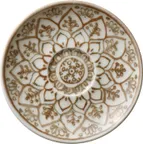 image of Libbey 803690941000402 - Round 4.5" Sienna Saucer, China, Dishwasher Microwave Oven Safe - 6/Case