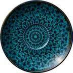 image of Libbey 803692241000301 - Saucer 5-3/4" Dia x 7/8" H, Blue-Black, Dishwasher Microwave Safe - 6/Case