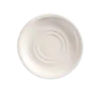 image of Libbey 840-215-005 China Saucer, 5.5" Double Well Porcelain, Bright White, Round Rim - 36/Case