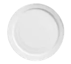 image of Libbey 840-440N-15 China Plate, 10-3/8" Round Porcelain Dinnerware, Bright White, Narrow Rim - 1/Case