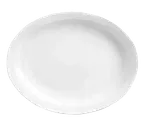 image of Libbey 840-520N-17 Porcelana™ Oval China Platter, 11½" x 9", Bright White Porcelain, Narrow Rim - Case
