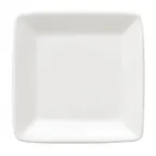 image of Libbey 840-901-005 China Plate – 5" x 5" Square Porcelain, Bright White, Rolled Edge - 36/Case