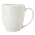 image of Libbey 840-901-914 Euro Mug – 14‑Ounce White Porcelain, 3‑1/8" Dia x 4‑1/3" H, Non‑Stack - 36/Case