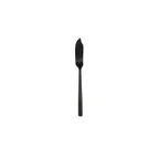 image of Libbey 863053 Butter Spreader - 5¼" Satin Noir Finish, 18/0 Stainless Steel, 5-6" Length - 36/Case