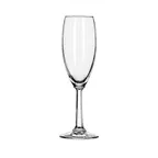 image of Libbey 8795 - Flute Glass, 5.75 oz, Tempered, Safedge® Rim, Height 7‑7/8" Stem, 12/Case