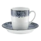 image of Schonwald 9015270-63076 - Tall Porcelain China Cup, 6-3/4 Oz 2-7/8" Dia., Blue Stone Finish - 12/Case